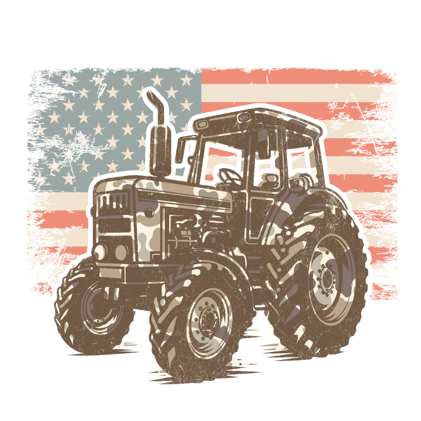 Camo Tractor American
