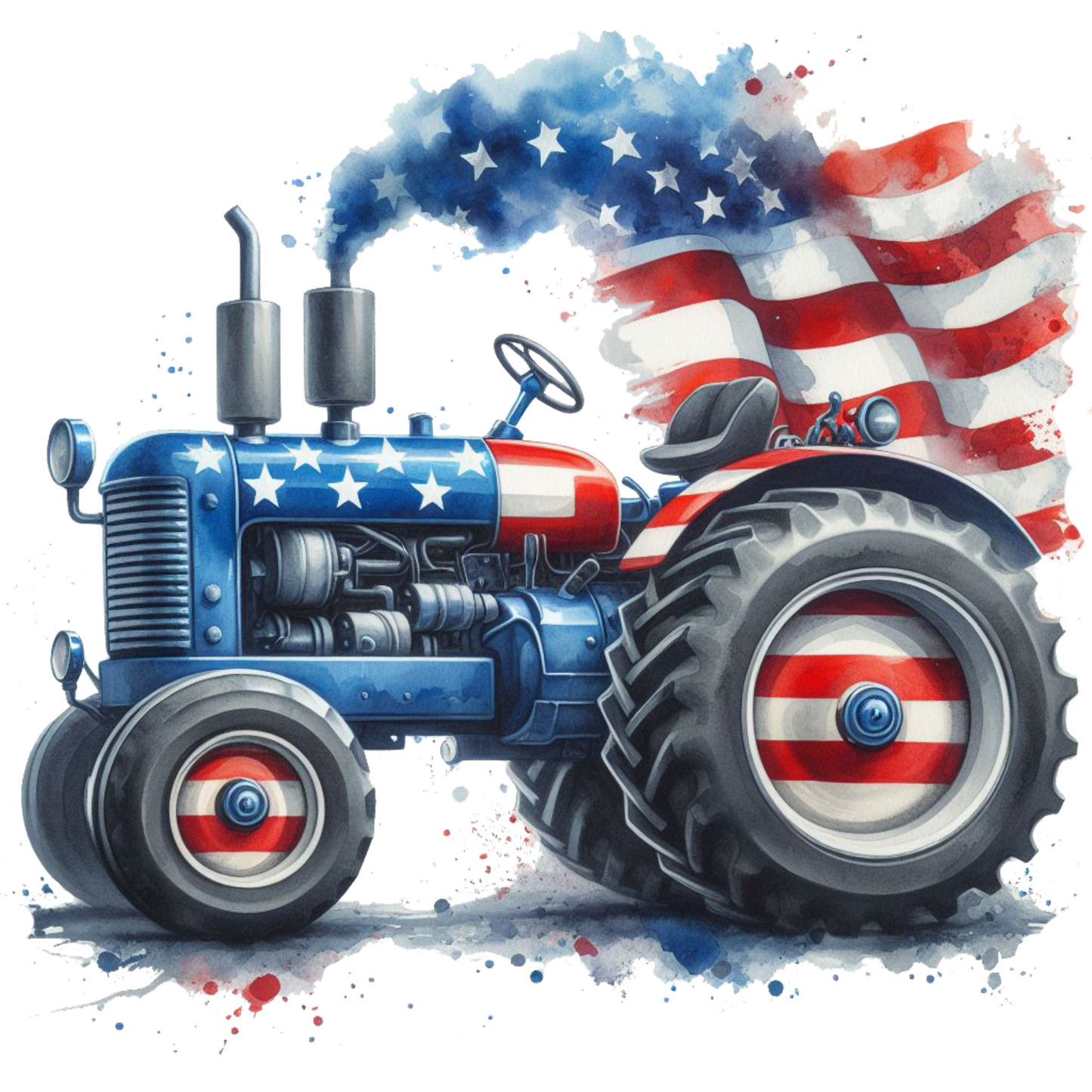 Patriotic Tractor