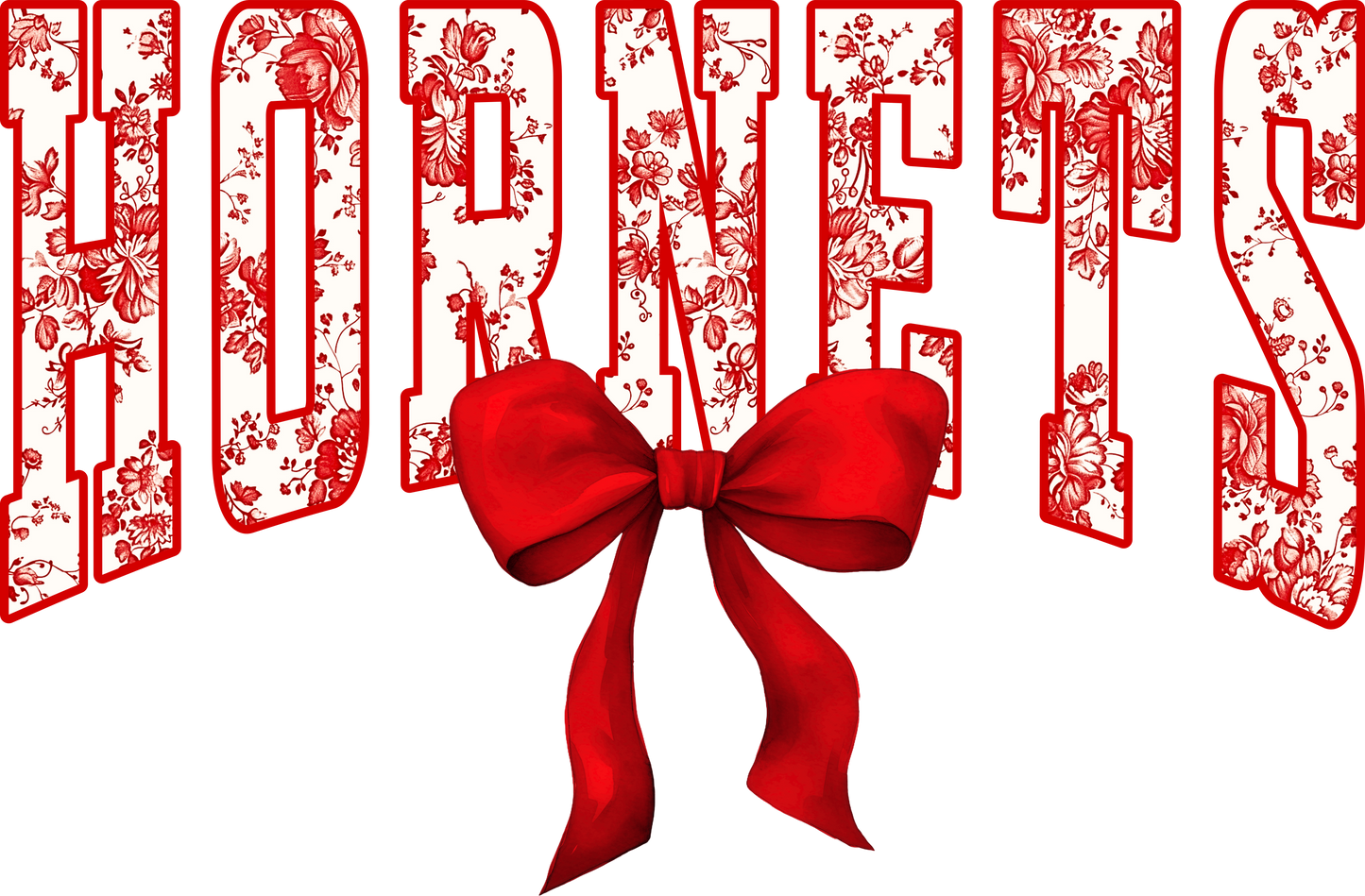 HORNETS RED BOW