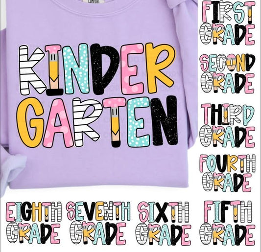 School Grade Shirt girls