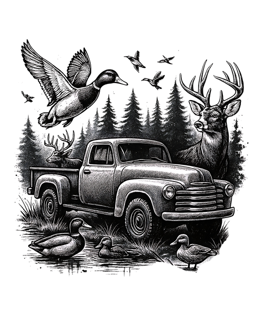 Vintage Hunting Truck