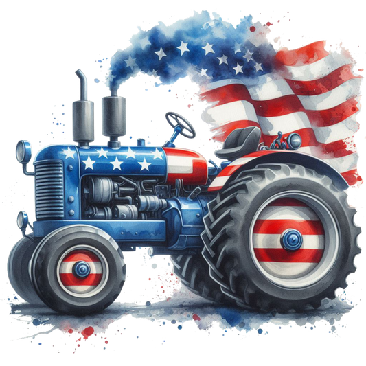 Patriotic Tractor