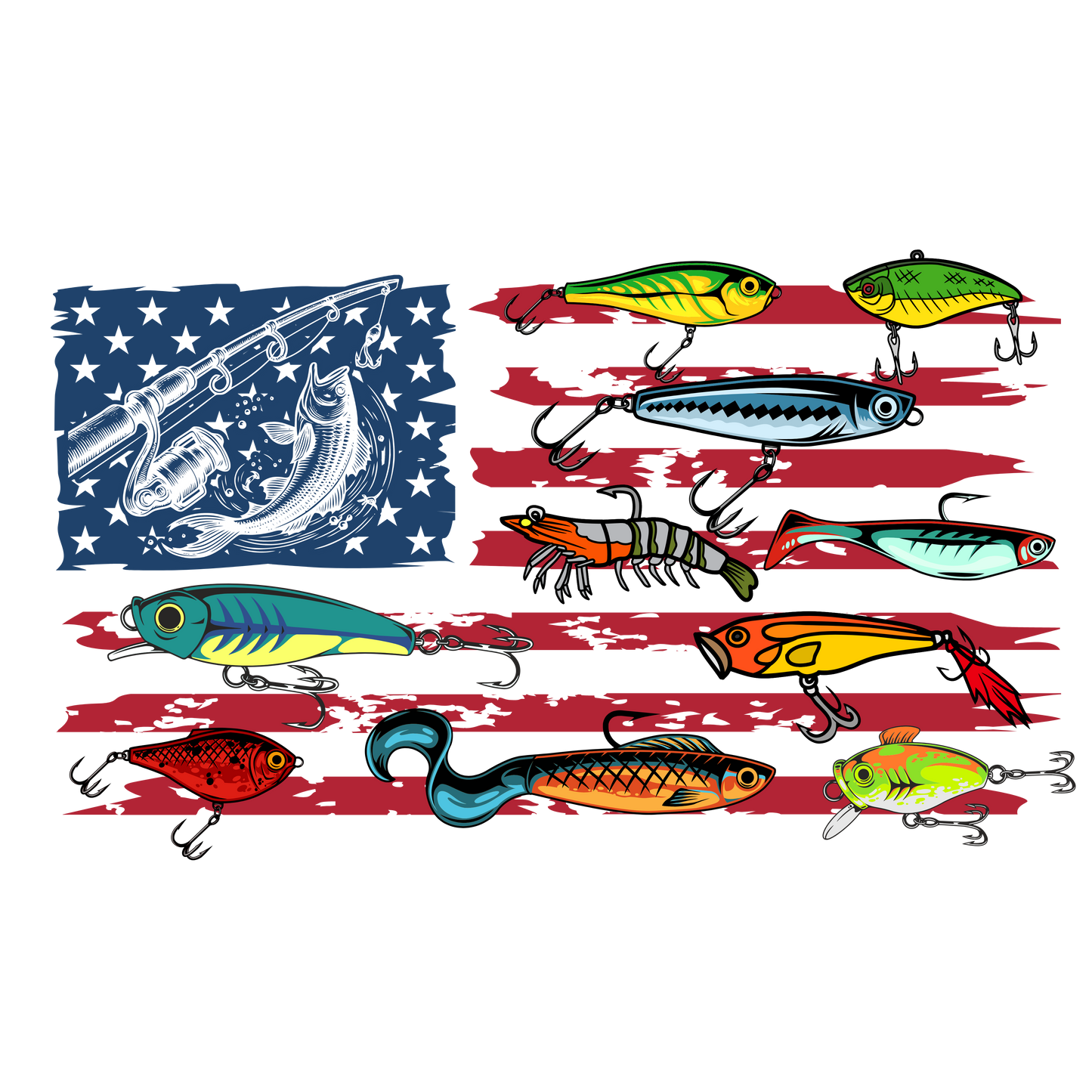 Flag Fishing Lure